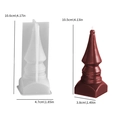 European castle pillar silicone mold for candles and resin crafts with dimensions - No. 4 Geometric Architectural Tower