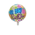 18-inch Happy Easter balloon with colorful carrot, egg and bunny ear patterns - 18 Inch / 18 Inch Round Carrot Easter Egg