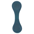 Dark blue crazy horse leather magnetic bookmark with decorative stitching detail - Crazy Horse Blue