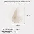 Ciondolo a forma di gamberetto in resina, dimensioni 7,5x4,5 cm e peso di 15 g - Stile senza clip / Gambero curvo trasparente (senza occhi)