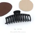 Extra large matte black vintage hair claw clip for elegant updo hairstyles 14.5x6cm - Black