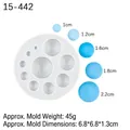 Moule en silicone à 9 cavités pour sphères en chocolat avec spécifications de 45g - Marbre Gris