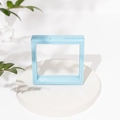 Light blue square PE film floating display case for jewelry and coin storage - Sky Blue; 7*7*2