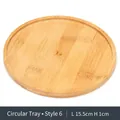 Round bamboo tray style six with 15.5cm diameter for DIY succulent mosaic pots - The Outer Diameter Of The Circle Is 15.5 Cm And The Inner Diameter Is 14.5 Cm.