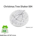 Molde silicona para colgantes árbol de Navidad y resina copos de nieve DIY 10x10cm - Molde de Silicona / Colgante Quicksand de Árbol de Navidad