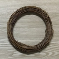 Base per ghirlanda di vimini naturale marrone scuro per decorazione natalizia fai da te - Cerchio Teng Di Colore Primario / Anello In Rattan Da 15 Cm