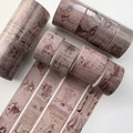 Vintage Da Vinci Washi Tape Set mit Sepia-Skizzen für Scrapbooking und Design - Da Vinci Manuskript