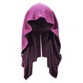Magenta hooded cooling towel with breathable mesh and snap buttons for gym or beach - Button Shawl Style / 63*30CM / Rose Red