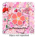 50 Stück wasserfeste Kirschblüten-Aufkleber für Scrapbooking und Koffer-Dekoration - 50 Stk. Kirschblüte-544