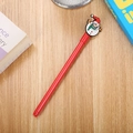 Creative Christmas snowman neutral pen with red body and cute winter character topper - Clown Red