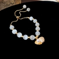 Real Gold Plated Cat's Eye Shell Bracelet