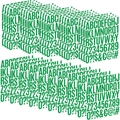Waterproof dark green alphabet and number stickers set for DIY crafts and decor - Green