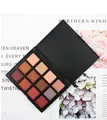 Warm earth tone 12-color eyeshadow palette with smooth matte and shimmer finishes - 12S