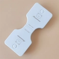 White dumbbell-shaped jewelry card with cute bear pattern for hair clip packaging - Little Bear Card
