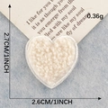 Beige chenille heart patch with soft plush texture for DIY clothing embroidery decor - Cream White Heart (Iron-on)