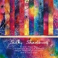 Silky Shadows 6x6 inch scrapbooking paper pad with spider web watercolor patterns - R2547 24 Sheets