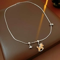 12# Collier Serpent Cheval à Bascule Clochette