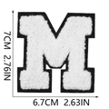 Letter M White