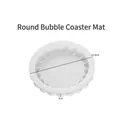 Witte siliconen mal voor bubbelonderzetters, DIY ronde tray met 11,8 cm diameter - Ronde Bellen Onderzetter