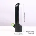 Contenitore salva erbe nero con finestra trasparente e manico verde altezza 24,5cm - 1 Pezzo / Nero