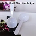 Short handle 3g plastic measuring scoop in white finish for milk powder and kitchen use - 3g Wide Mouth Short Handle (8*3.2*1.5cm) / White