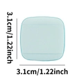 Mini light blue square finger powder puff for makeup, size 3.1cm by 3.1cm for detail work - Square Finger Powder Puff Blue