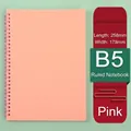 Quaderno a spirale B5 rosa con 80 fogli di carta a righe da 80g e copertina in PP - B5 a Righe / Rosa