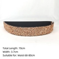 Funkelnder goldener Strass-Stretchgürtel für Damen mit 70cm Länge und 3,7cm Breite - Stil B Orange