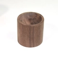 Diffuseur d'huiles essentielles cylindrique en bois sombre avec grain naturel - Dodu Noyer Noir 4*4cm