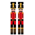 Nutcracker porch sign banners for Christmas door decor in waterproof polyester fabric - YXS-28 Red Nutcracker Standing