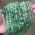 Natürliche grüne Fluorit-Rundperlen mit halbtransparentem smaragdgrünem Farbverlauf - 8mm Ca. 47 Stück / Natürlicher grüner Fluorit