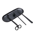 Black 4-Piece Set (Straight Cover + Tray)