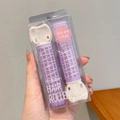 Set of two purple hair rollers with white clips for volume and root lifting styling - Purple (2-Piece Set)