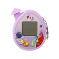 Purple egg-shaped virtual electronic pet keychain with astronaut space patterns - House Purple