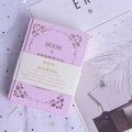 Pink hardcover Book of Answers mini version with gold foil details and bookmark ribbon - Sakura Pink