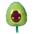 Cute cartoon avocado foil balloon with Let's Avocado text for party decoration - Avocado