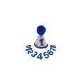 Blue pet birthday hat with glitter number one and interchangeable numbers zero to eight - Dark Blue Hat + Numbers