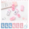 Roze en witte correctietape in de vorm van een kattenpoot met schattige patronen - Ondoorzichtige Kattenpootstijl / 5mm*6m