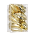 Set di palline di Natale dorate a forma di carambola per decorazioni natalizie - Oro