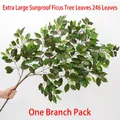 Artificial banyan branch with 246 UV-resistant green leaves for landscape decor - Extra Large Sunproof Banyan (1pc)