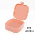 Mini portagioie rosa portatile per anelli e rossetti con scomparto di base per accessori - Scatola base / Rosa