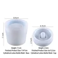 Moules en silicone pour bouteille de lotion cylindrique DIY avec dimensions précises - Flacon Lotion Cylindrique - Petit Moule