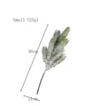Flocked artificial pine branch with frosted snow effect for Christmas decor, 36cm size - Small (36cm)