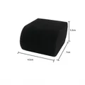 Dimensioni dettagliate del cuscino per orologio in pelle da 7cm x 4,5cm x 3,2cm - Cuscino Supporto per Orologio Singolo Nero
