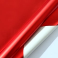 Glossy bright red metallic gift wrapping paper roll with white back for DIY crafts - Matte Red / 43*300CM