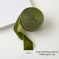 Olive green 3.8cm single-sided velvet ribbon roll for Christmas DIY bow gift wrapping - 3.8cm*6m / Light Green