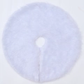 Jupe de sapin de Noël en fausse fourrure blanche pour une décoration de fête élégante - Jupe de Sapin Mini en Peluche Modèle Blanc