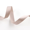 Single 1.5cm light beige double-sided silk satin ribbon for gift boxes on white backdrop - Satin / Light Khaki