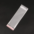 Transparent OPP self-adhesive bags with hanging hole and red seal strip for jewelry - Clear Hole Bag 8*15.5CM (Approx. 100pcs)