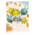 Back to school foil balloon set, cute sun cloud and star shape balloons for party decor. - Rainbow Cloud Theme / Five-Piece Set